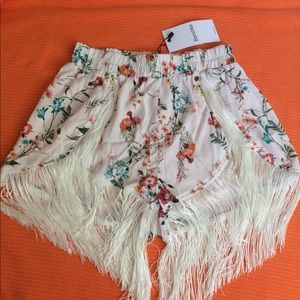 Bershka Fringe Shorts